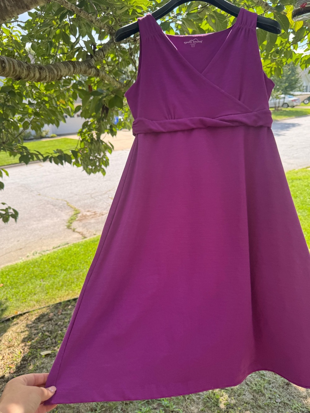 Ralph Lauren Magenta Sleeveless A-Line Dress